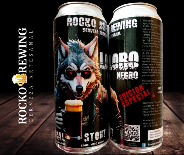 Lobo Negro – Imperial Stout con Café y Chocolate (500ml)